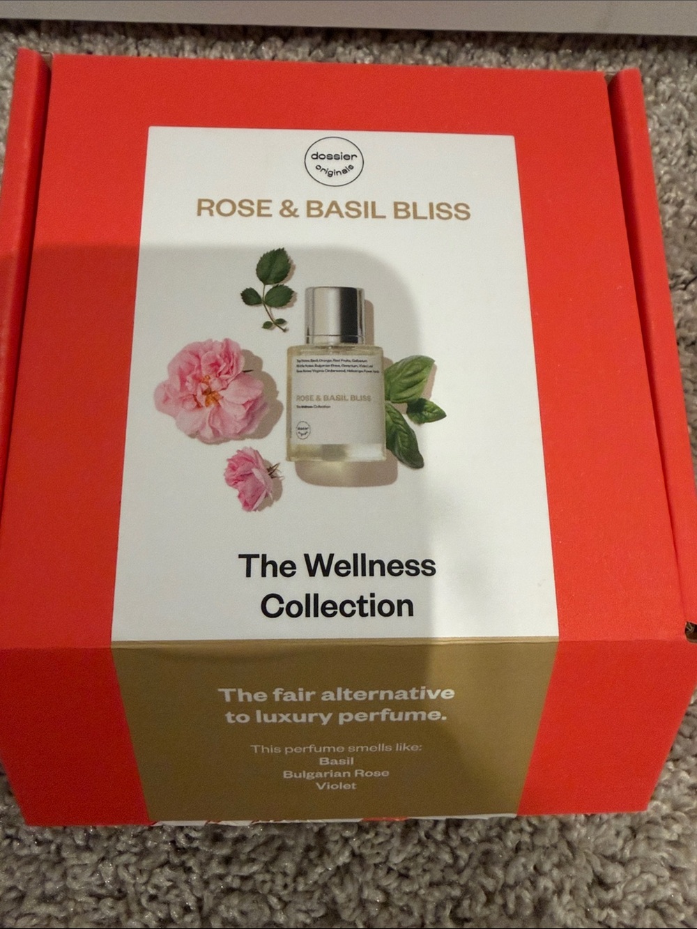 Dossier Rose & Basil - Pink Bottle with Silver Cap - Picture 2 of 2